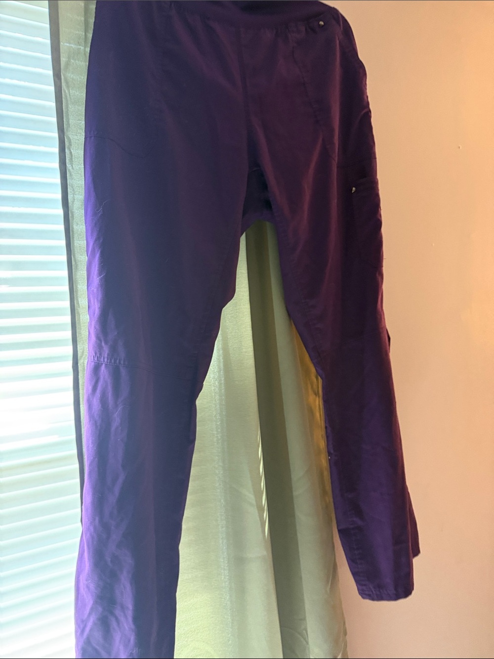 healing hands Purple Label Deep Purple Active yoga scrub pants